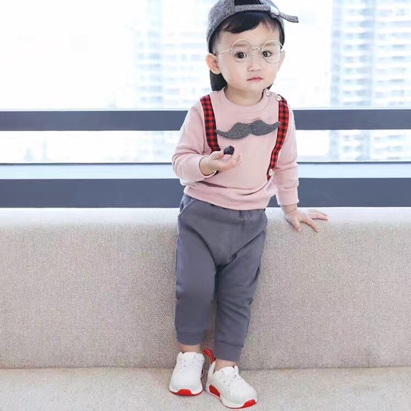 Mustache Appliquéd 2SET - Picture 2 of 8